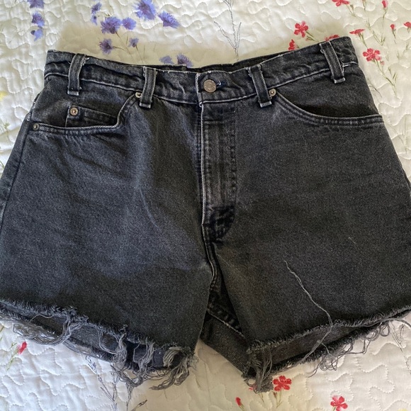 vintage levi denim shorts - Picture 1 of 3